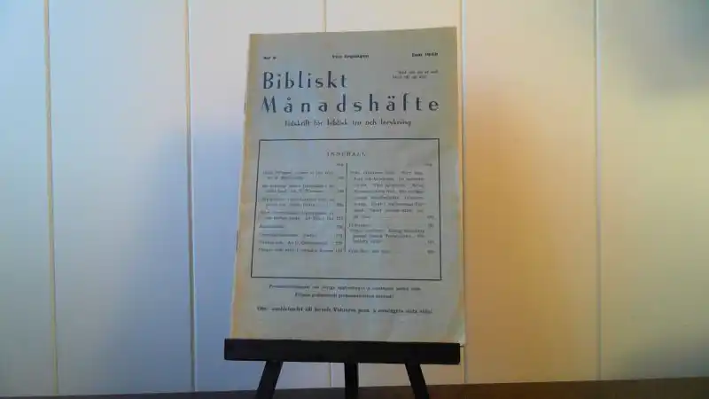 Bibliskt Månadshäfte 6 1940