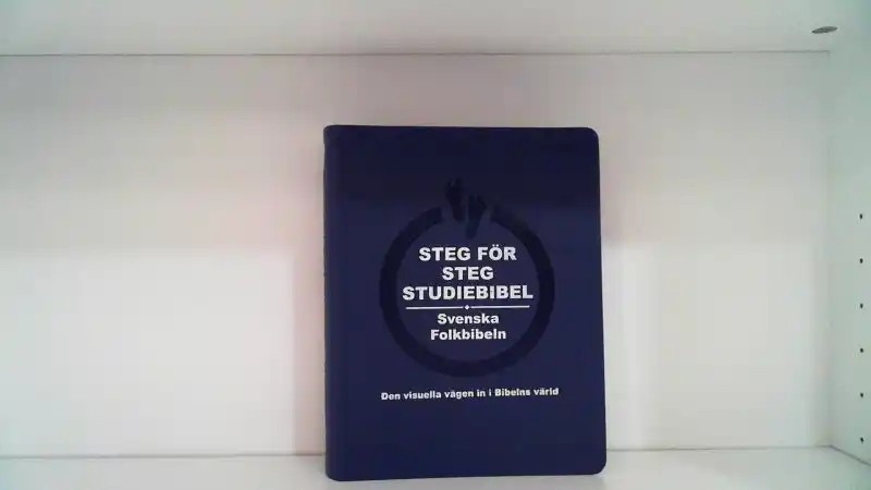 Steg för steg Studiebibel – Svenska Folkbibeln 2015, blå skinnimitation