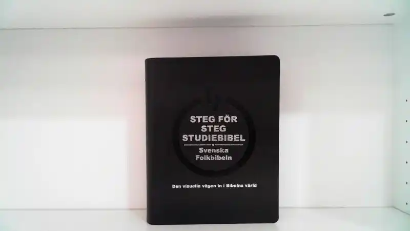 Steg för steg Studiebibel – Svenska Folkbibeln 2015, svart cabraskinn