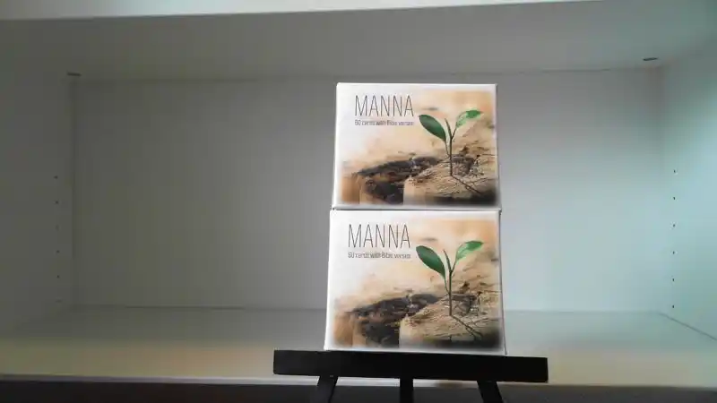 Manna – Kortask på engelska