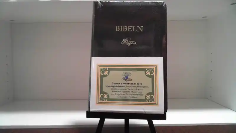 Svenska Folkbibeln 2015 Slimline, svart   